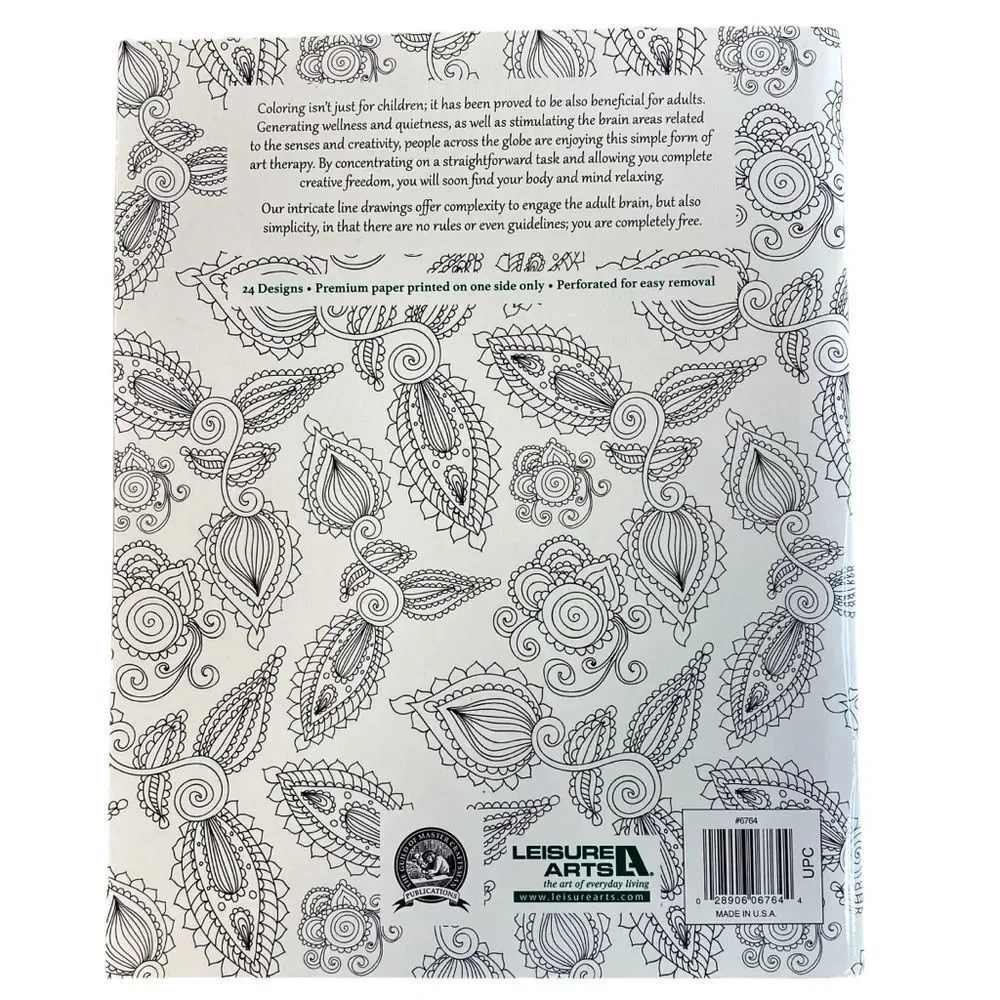 Botanical Wonders Adult Coloring Book Inc Leisure Arts Color Art for Everyone